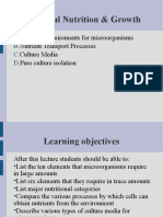 Micro CHAPTER 5 Microbial Nutrition