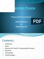 Cooperative Process: Prepared & Presented By: Abdul Rehman & Muddassar Ali