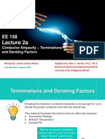 Lecture 2a: Conductor Ampacity - Terminations and Derating Factors