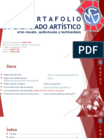 Fdav 3 em PPT Formato Portafolio Artes Visuales Audiovisuales y Multimediales