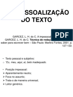 A Impessoalização Do Texto