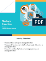 Module 1 - Setting Strategic Direction