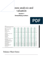 Business Analysis and Valuation: Session 1 Demystifying Numbers