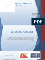 Manual de Defectos en Prenda de Vestir