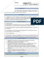 Procedimiento de Trabajo Seguro Riesgo Mecanico