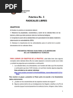 Práctica No 5 Radicales Libres