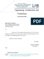 College of Engineering, Architecture and Technology: Excuse Letter