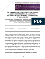 Two-Degree Adjustable Exoskeleton For Assistance of The Human Arm Using A Mechanical System of Fast Assembly and Upgradability