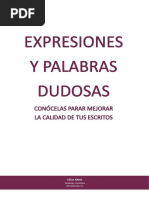 Expresiones y Palabras Dudosas