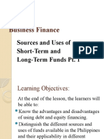 Chapter 4 - Sources and Uses of Funds