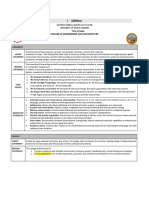 Syllabus: City of Naga College of Engineering and Architecture