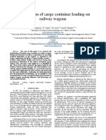 Optimization of Cargo Container Loading On Railway Wagons