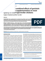 Individual and Combined Effects of Genistein and Hesperidin Supplementation On Meat Quality in Meat-Type Broiler Chickens