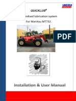 Centralised Lubrication System For A Manitou MT 732 Complete