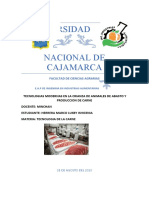 Tecnologias Modernas en La Crianza de Animales de Abasto y Produccion de Carne