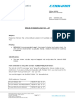 Technical Notification: SAILOR TT-6194 TCU SW. Ver. 1.07