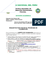 Requisitos Culminacion