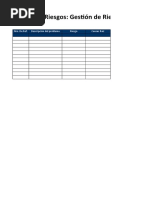 Plan de Gestión de Riesgos Del Proyecto