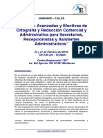 Técnicas Avanzadas y Efectivas de Ortografía y Redacción Comercial y Administrativa para Secretarias, Recepcionistas y Asistentes Administrativos PDF