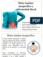 Dolor Lumbar Inespecífico y Enfermedad Discal