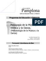 Pamplona: Pedagogía de La Música, La Rítmica y La Danza