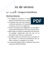 Verano 2º ESO - Lengua Castellana