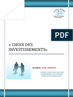 Choix Des Investissements PDF