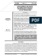 N-2245 Levantamento de Dados de Campo para Projeto de Proteção Catódica - Dutos Terrestres