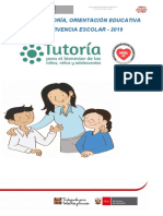 Plan de Tutoría, Orientación Educativa Y Convivencia Escolar - 2019