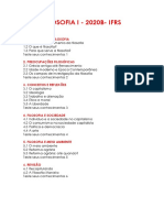 Filosofia - Curso IFRS PDF