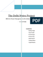 The Delhi Metro Project: Operations Management