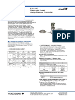 General Specifications: EJA438E Diaphragm Sealed Gauge Pressure Transmitter