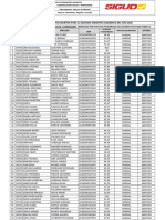 Listado de Aspirantes Inscritos para El Segundo Semestre Académico Del Año 2020