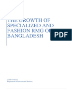 The Growth of Specialized and Fashion RMG of Bangladesh