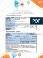 Guía de Actividades y Rubrica de Evaluación Paso 4. Documento Final de La Investigación de Mercados