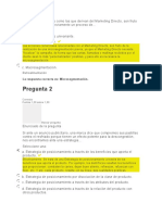 Evaluación Inicial Fundamentos de Mercadeo