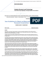 User Guidelines For Waste and Byproduct Materials in Pavement Construction