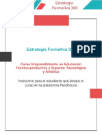 Curso Emprendimiento - Instructivo Estudiantes (MODALIDAD VIRTUAL)