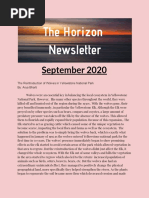 September 2020 Newsletter