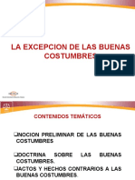 Derecho Internacional Privado, La Excepción de Las Costumbres