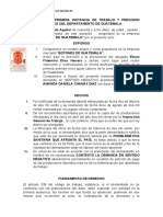 CONTESTACIÓN DE LA DEMANDA Despido Injustificado