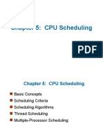 Chapter 5: CPU Scheduling