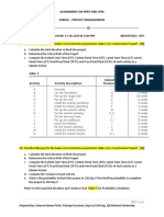 Assignment Cum Exam On Pert and CPM PDF