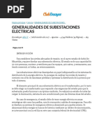 GENERALIDADES DE SUBESTACIONES ELECTRICAS - Apuntes - Alde CR