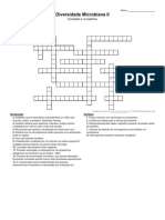 Cruzadinha Diversidade Microbiana II