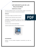 Tarea - Investigar Desventajas de Los Relevadores