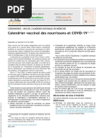 2 Calendrier Vaccinal Des Nourrissons Et COVID-19