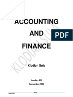 Accounting and Finance