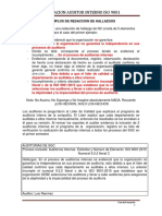 Ejemplos de Redacción de Hallazgos de No Conformidad ISO 9001