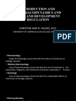 Introduction and Pharmacodynamics and Drug and Development Regulation